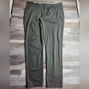 Rhone Men's Pants 38x31 Olive Green Commuter Pants Classic